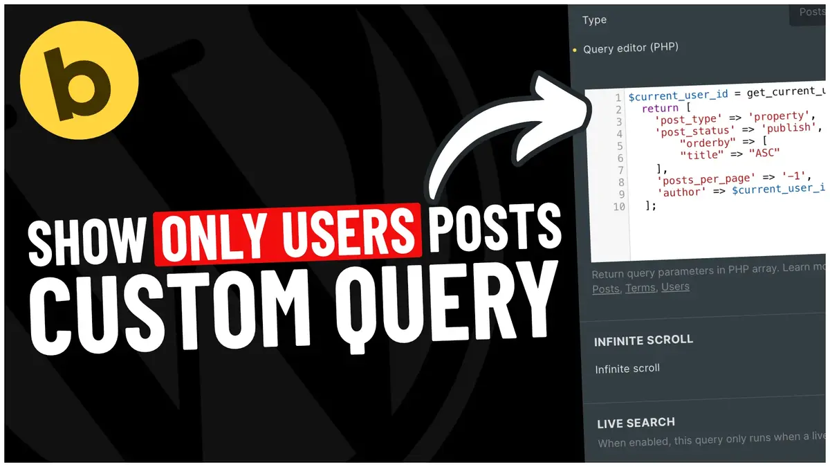 WordPress custom query for user-specific posts