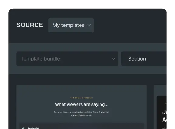 Bricks Builder Templates