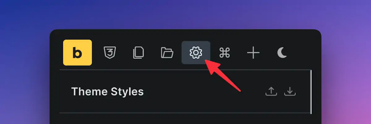 Bricks Builder 2.0 Settings Icon